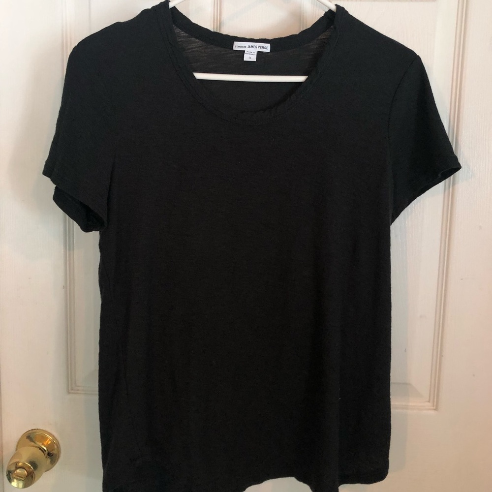 James Perse black standard tee